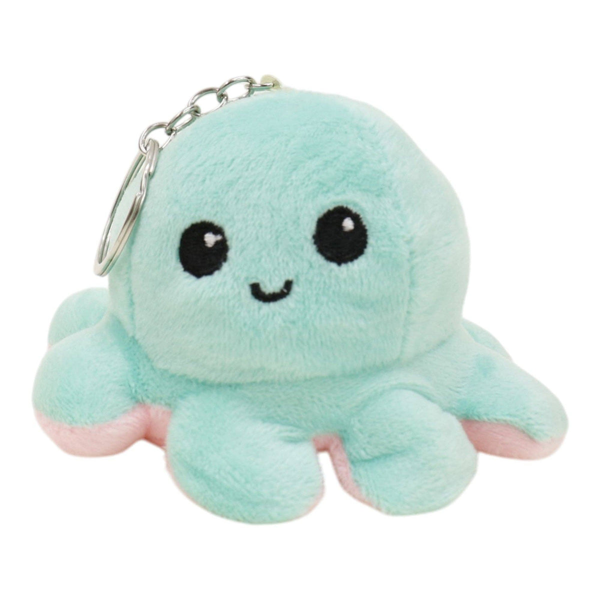 Reversible Octopus Plushie Key Chain 1 piece.