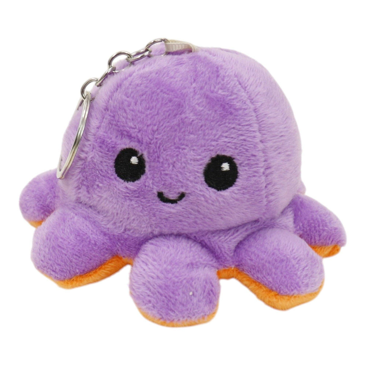 Reversible Octopus Plushie Key Chain 1 piece.