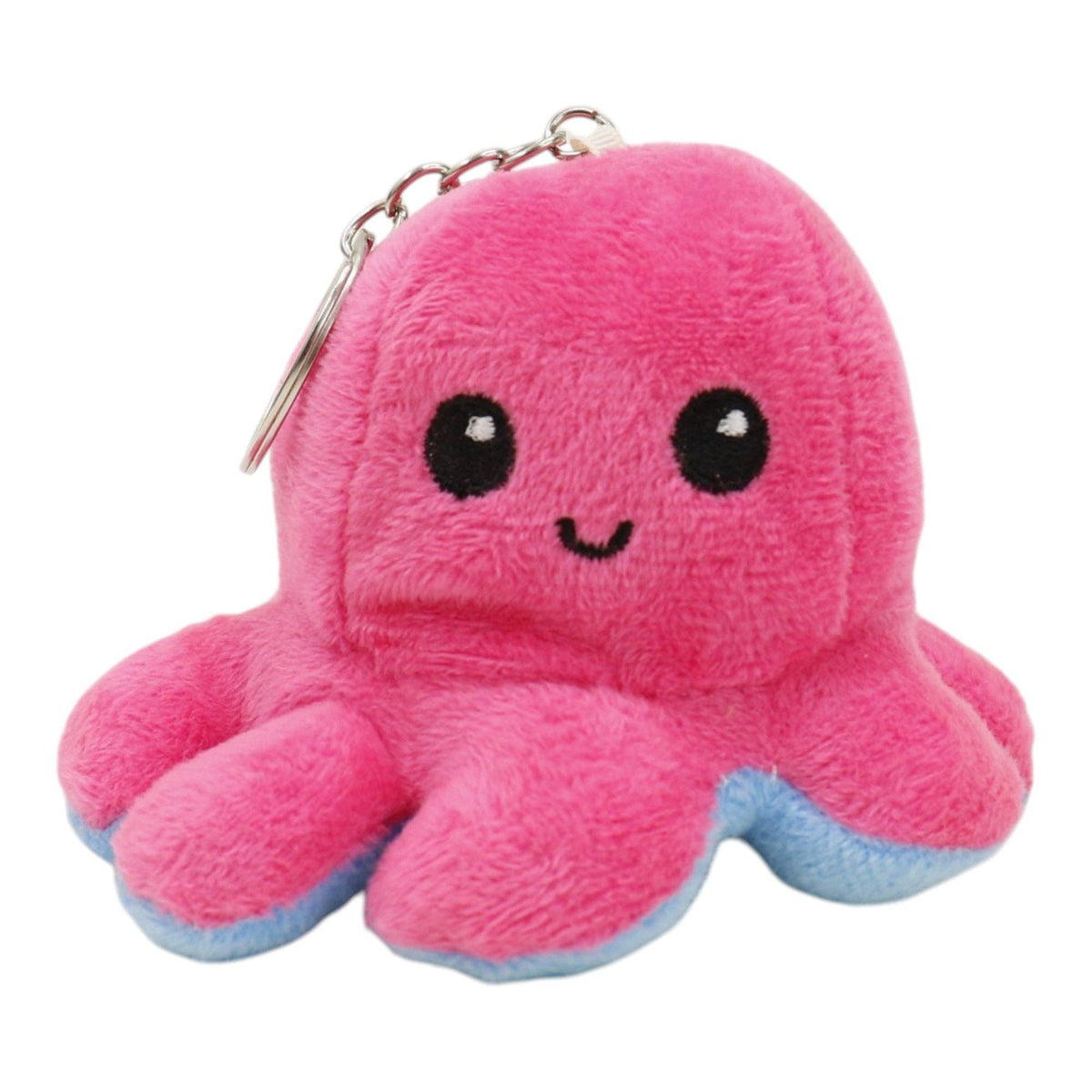Reversible Octopus Plushie Key Chain 1 piece.