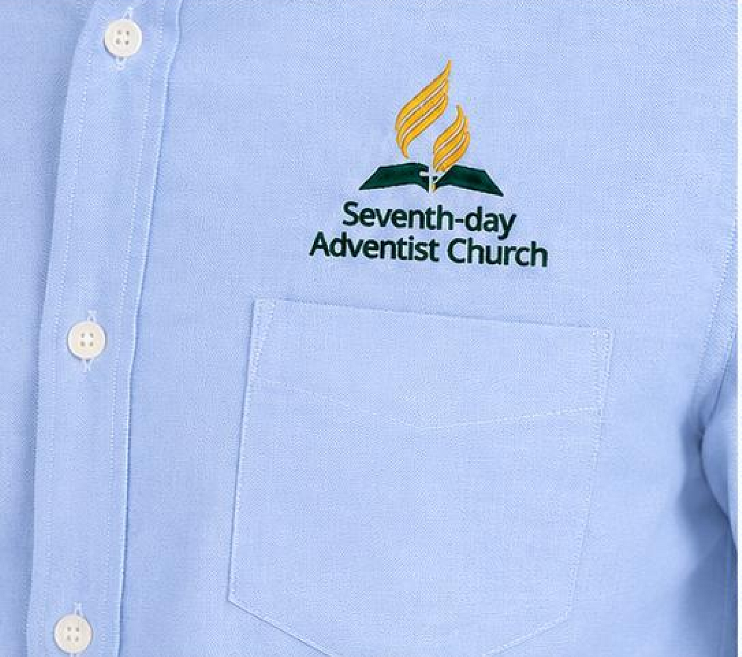 Adventist Logo Embroidered Dress Shirt