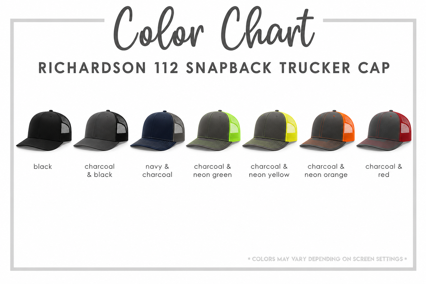 Richardson 112 Trucker Cap - Bordado / Embroidered