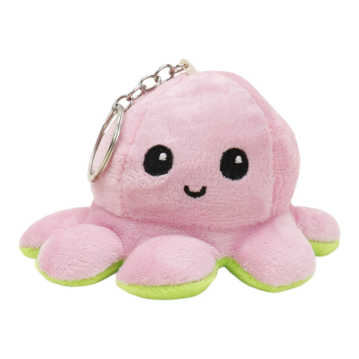 Reversible Octopus Plushie Key Chain 1 piece.