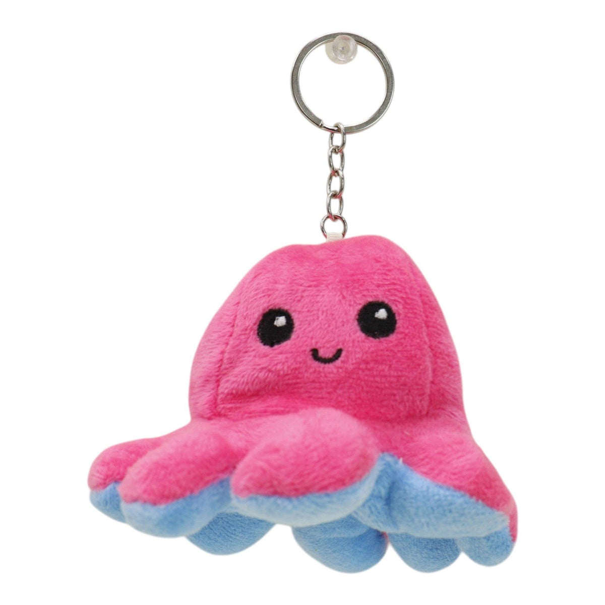 Reversible Octopus Plushie Key Chain 1 piece.