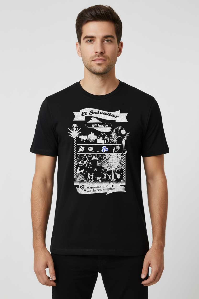 Camiseta El Salvador negra